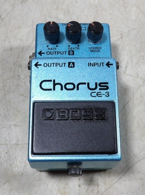 Vintage 1980s Boss Chorus CE-3 Green Label Japan Guitar