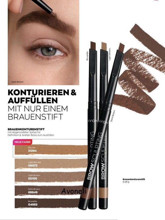 2-in-1 Augenbrauenstift Mit Microblading-Effekt – Wasserfest & Schweißfest – Für Natürliche Brauen, Farbe Dunkelbraun