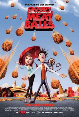 CLOUDY WITH A CHANCE OF MEATBALLS 27x40 Movie Poster - Licensed | New  [B]