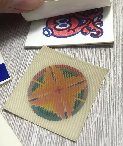 vtg Cracker Jack Prize lot Lenticular Kaleidoscope TATTOOS Super sticker Draw