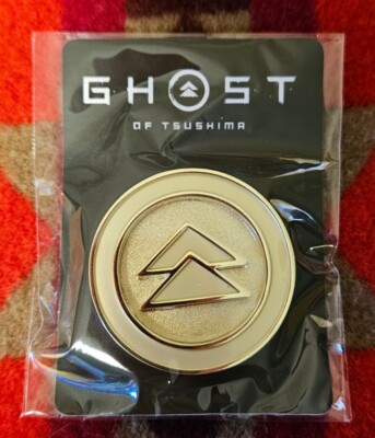 Ghost of Tsushima Playstation Experience E3 2018 Promo Gold Metal Pin Rare NEW