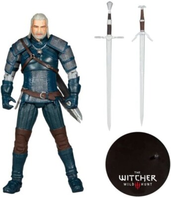 McFarlane Toys The Witcher Geralt of Rivia (Viper Armor: Teal) 7'' Action Figure