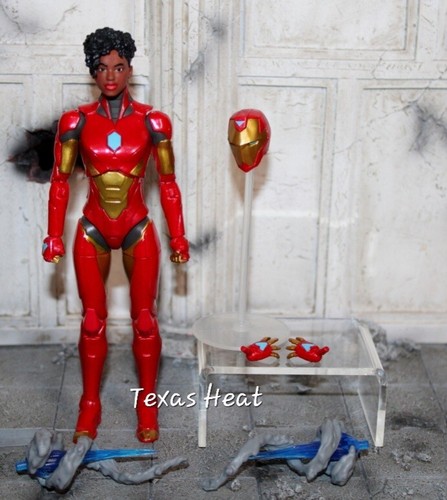 Marvel Legends RIRI WILLIAMS IRONHEART Ursa Major BAF Black