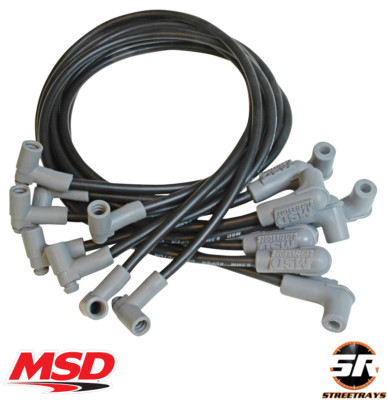 MSD 35593 Super Conductor 8.5mm Plug Wire Set Small Block Chevy HEI Under Header