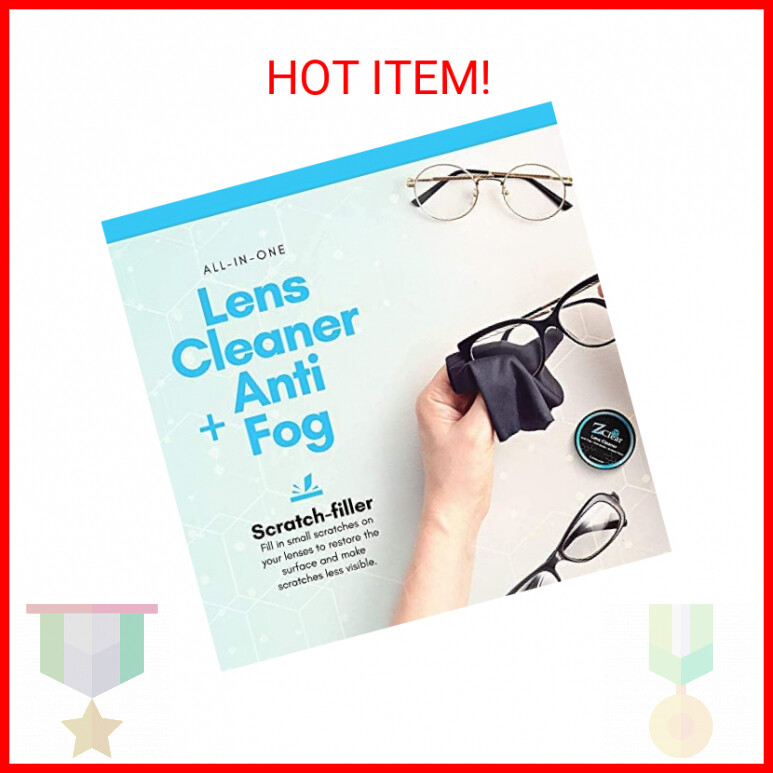 Z Clear Trusted lens polish & Glasses Anti Fog Paste. Anti reflective with Towel