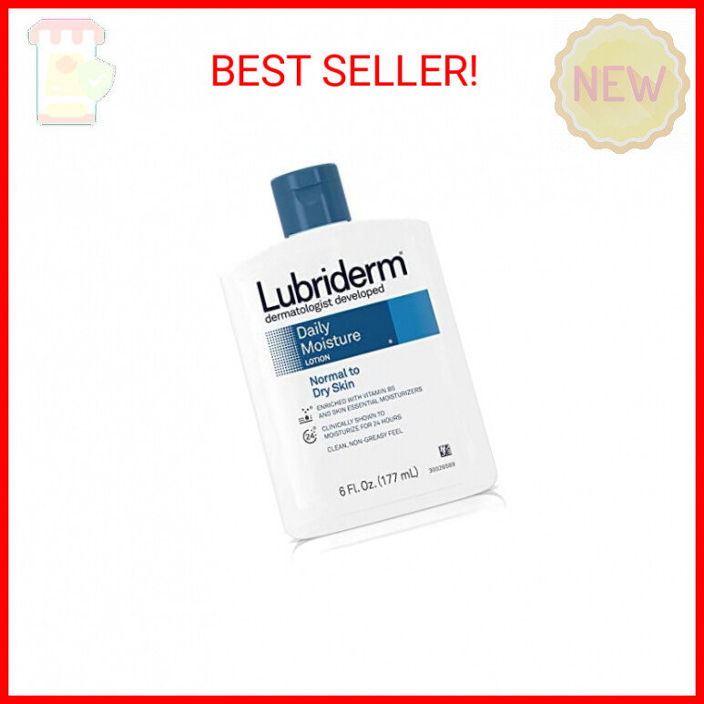 Lubriderm Daily Moisture Lotion, Normal to Dry Skin,6 Fl Oz 