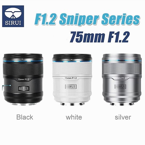 SIRUI Sniper 75mm F1.2 (Eマウント) Sirui Sniper 75mm f/1.2 Autofocus Lens (Sony E, White) 75AS12E-W