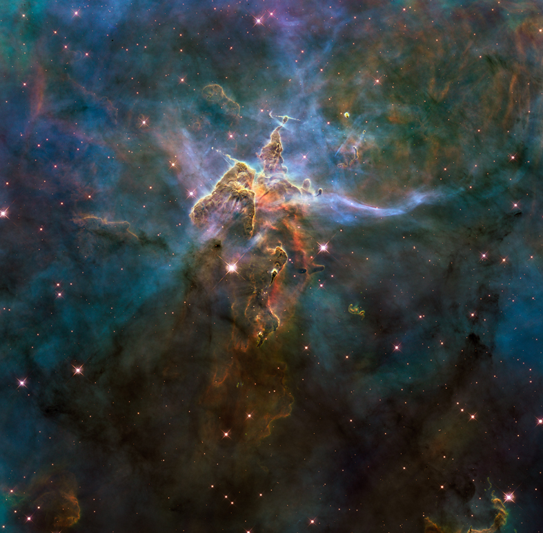 Photo Nasa - Hubble - Ngc 3372 NÃ©Buleuse De La CarÃ¨Ne Mystic Mountain