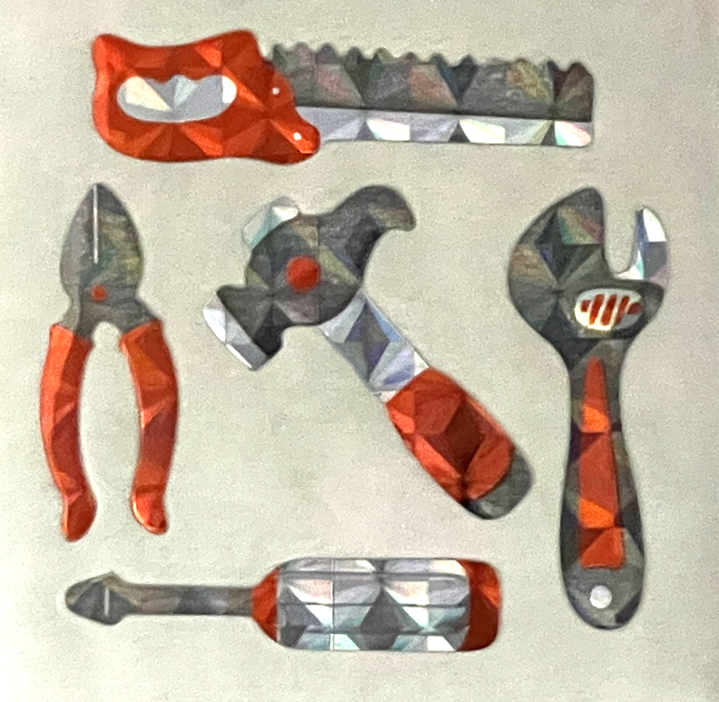 12 packages of Prismatic Tool Stickers "Great 7" Sticker design, PPZ6153