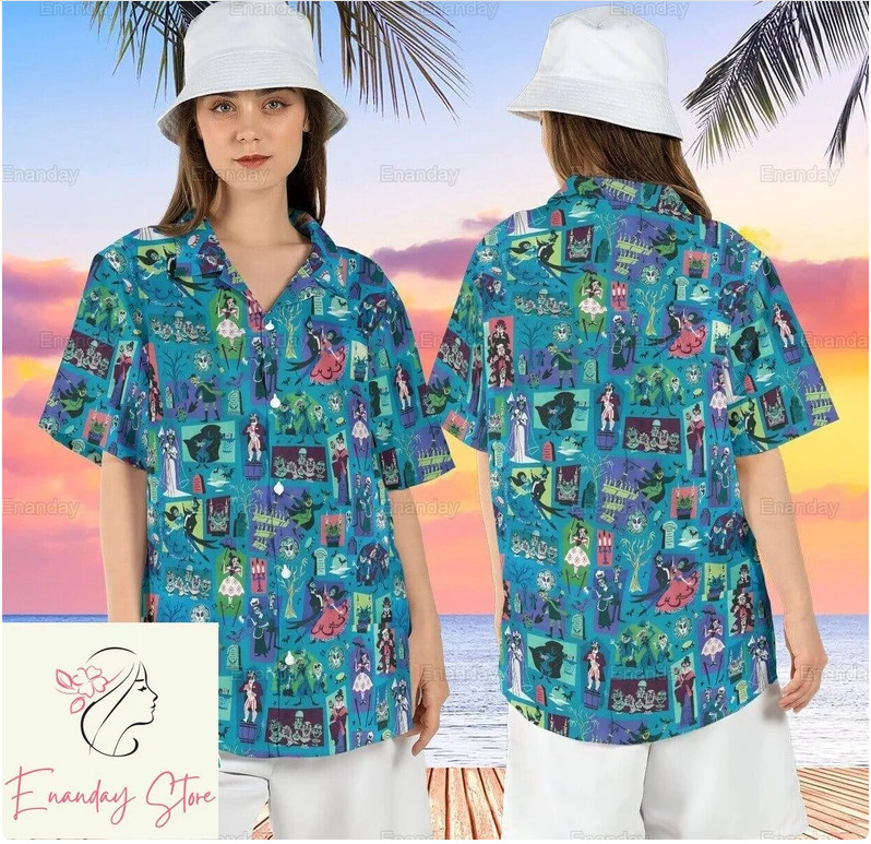Haunted Mansion 3D HAWAII SHIRT The Mother Day Gift US Size Christmas Gift - Picture 3 of 3