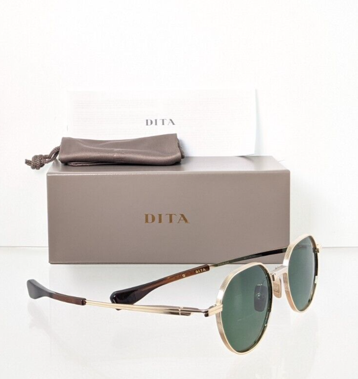 Pre-owned Dita Brand Authentic  Sunglasses Vers - One Dts 150 A 01 Gold 50mm Frame In Green