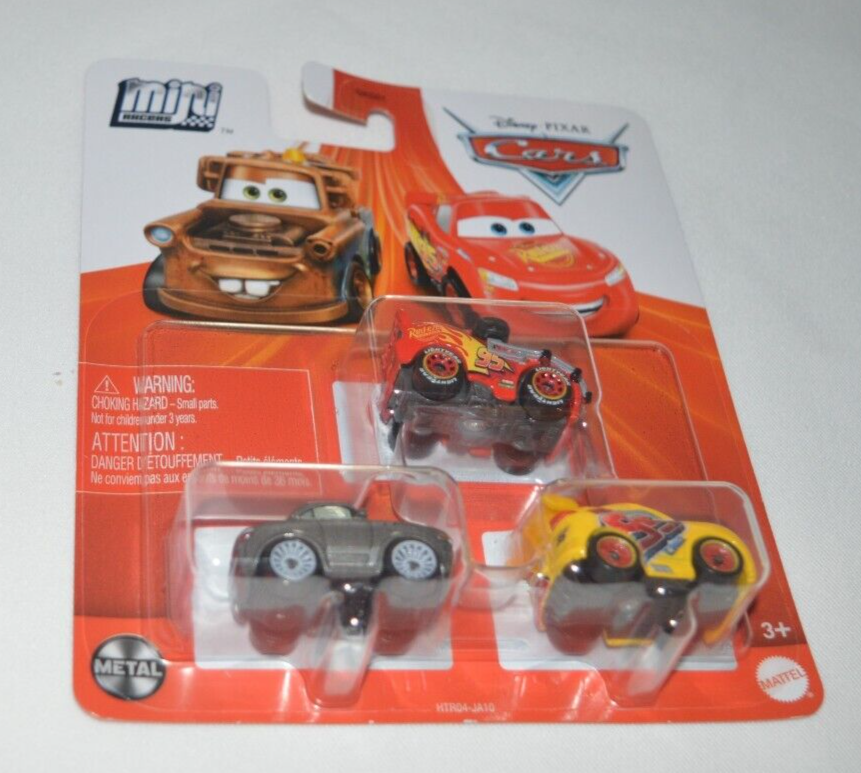 DISNEY PIXAR CARS MINI RACERS - LIGHTNING McQUEEN , STERLING