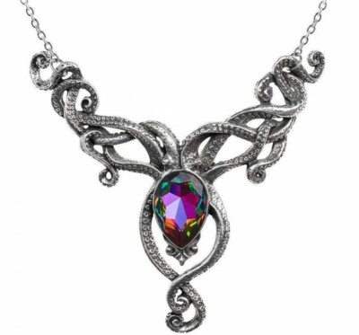 Kraken Necklace, Fantasy Tentacles, Gothic Giant Squid, Sea, Alchemy England