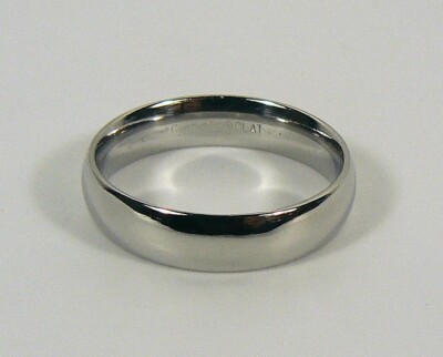 Benchmark Comfort Platinum 950 Polished Solid Band Ring - 8.9 Grams - Size 8.5