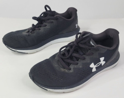 UNDER ARMOUR Charged Impulse Womens 7 Road Running Black Sneakers 3024141-001