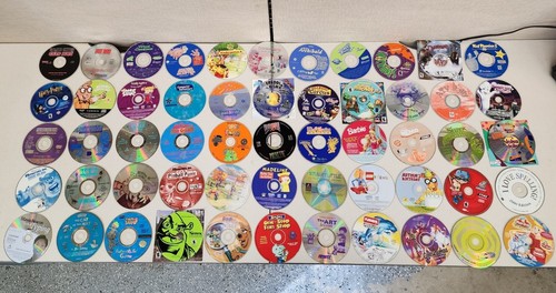 DCI☆DVD☆2000 Lot Of 57 Vintage 1990's 2000's Children's CD ROM Disc Video