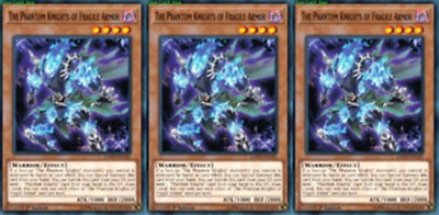 The Phantom Knights of Fragile Armor LEHD-ENC05 X 3 Mint YUGIOH Effect Monster