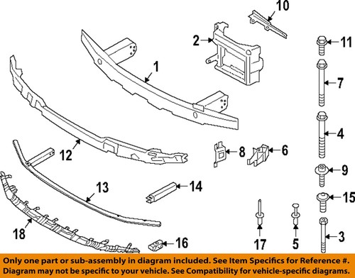 BMW OEM 21-25 430i Gran Coupe Bumper Components-Lower