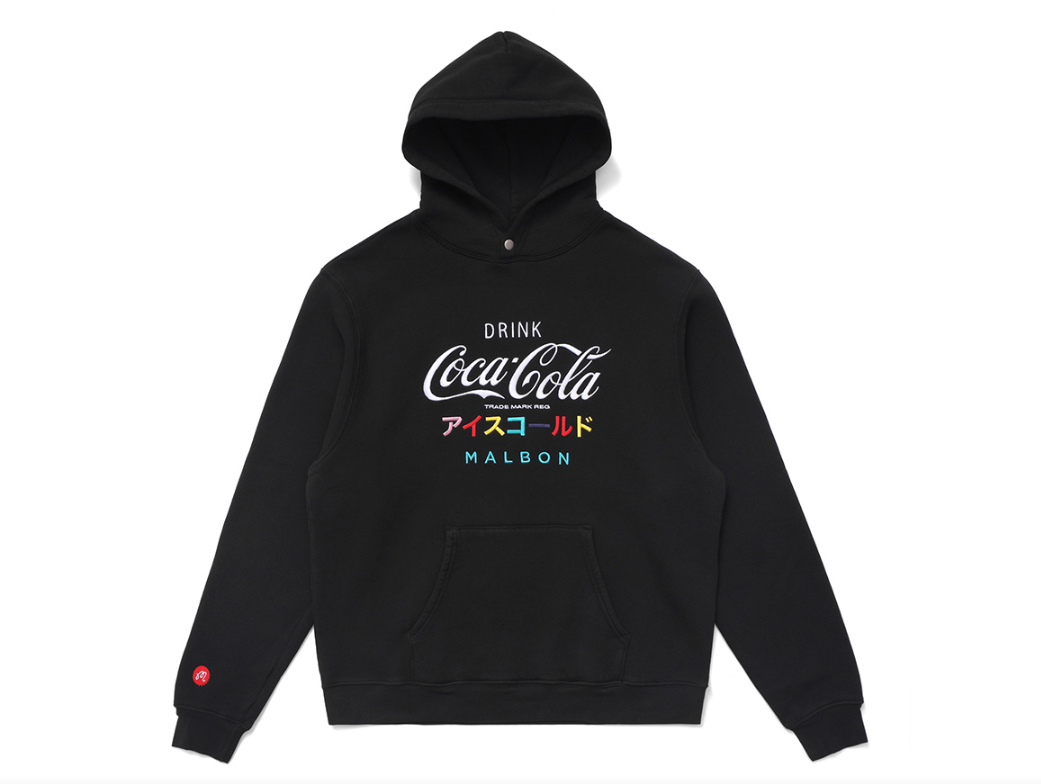 Pre-owned Malbon X Coca-cola Collaboration Ice Cold Hoodie, Black