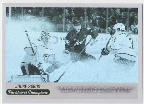 2023-24 Upper Deck Parkhurst Champions - Juuse Saros #WI-4
