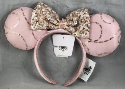 Disney Parks Best Day Ever Pink Minnie Ears Headband Bow Tangled - NEW