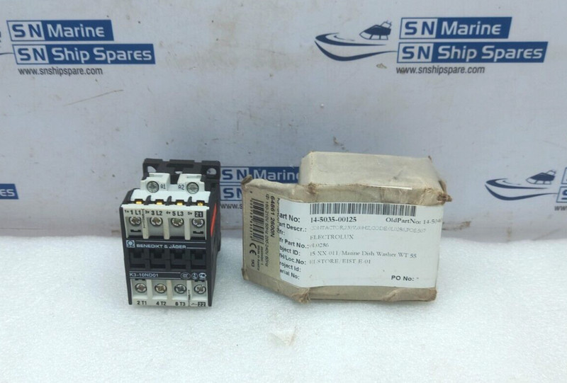 Benedikt & Jager K3-10nd01 Contacteur 180-210v 50hz 200-240v 60hz