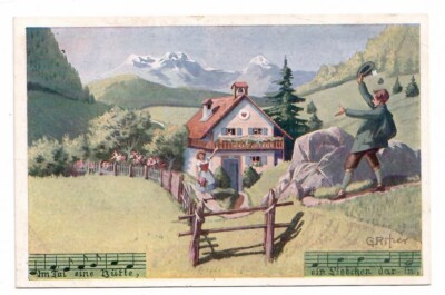 4823 - G. Ritzer Lieder Postkarte 2 Mein Glück