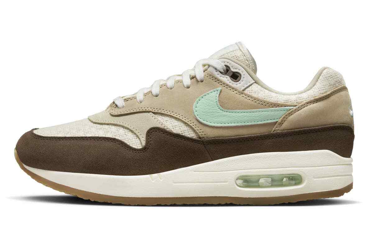 Nike Air Max 1 Crepe Hemp Mint Brown White FD5088-200 Mens