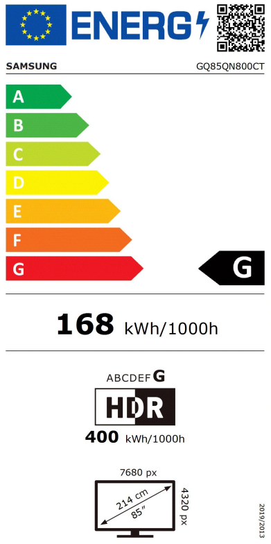 EEK:G auf einer Skala von A bis G ist das Rating G