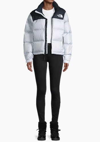 Pre-owned The North Face Women 96 Retro Nuptse Jacket Coat Periwinkle Size Small In Multicolor