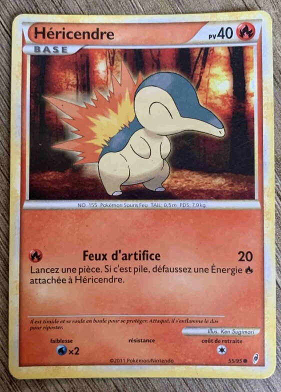 Carte PokÃ©Mon Hericendre LâAppel Des LÃ©Gendes 55/95 Fr