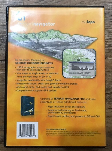 MyTopo Terrain Navigator Software Oklahoma USGS Topographic Maps GPS Windows EUC