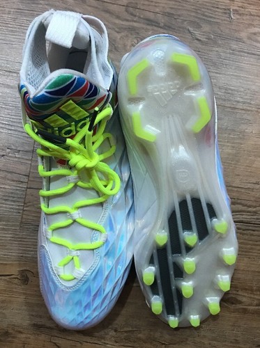 Adidas CrazyQuick Men's 11 Lacrosse Mid Cleats LAX White Electricity NEW S85749