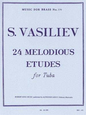 24 Melodious Etudes | for Tuba | Vasiliev | Music for Brass (Robert King) | Buch