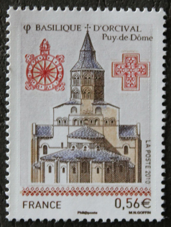 Timbre - France - Basilique D'Orcival - 2010 - Neuf ** - Yt4446