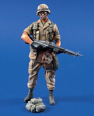 Verlinden 120mm 1/16 US Soldier w/M60 82nd Airborne Division Desert Shield 543