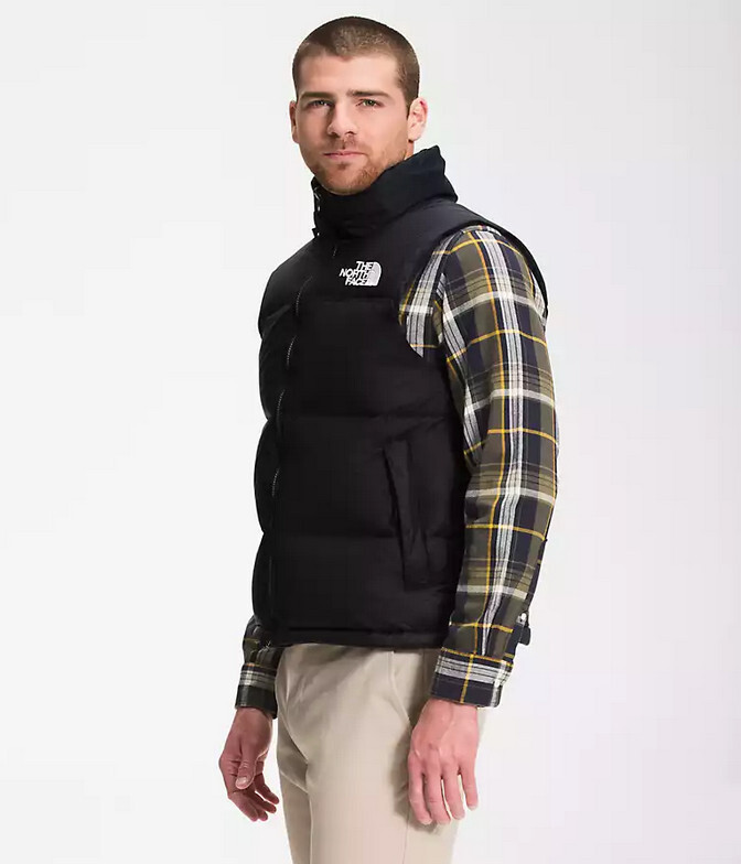 Pre-owned The North Face 1996 Retro Nuptse Men's Vest - Recycled Tnf Black, Size Xl