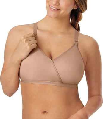 Playtex Maternity & Nursing Cafe Au Lait Shaping Foam Wirefree Bra 4958 3XL NWT