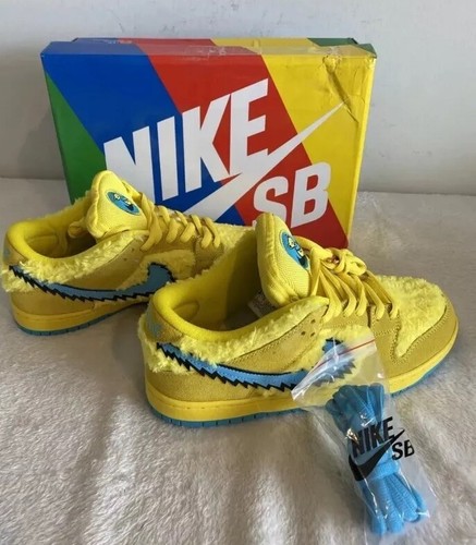 Size 9.5M/11W SB Dunk Low x Grateful Dead Yellow Bear Optic