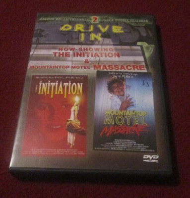 The Initiation/Mountaintop Motel Massacre RARE Anchor Bay Double Feature DVD