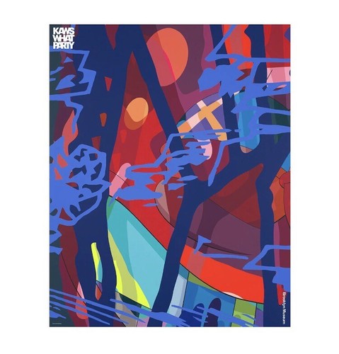 KAWS WHAT PARTY Brooklyn Museum 2021 Exhibition Poster SCORE