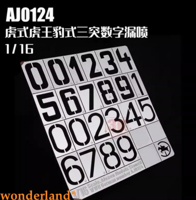 AJ0124 Alexen Models 1/16 Three Protrusion Digital Leakage Spray Plate