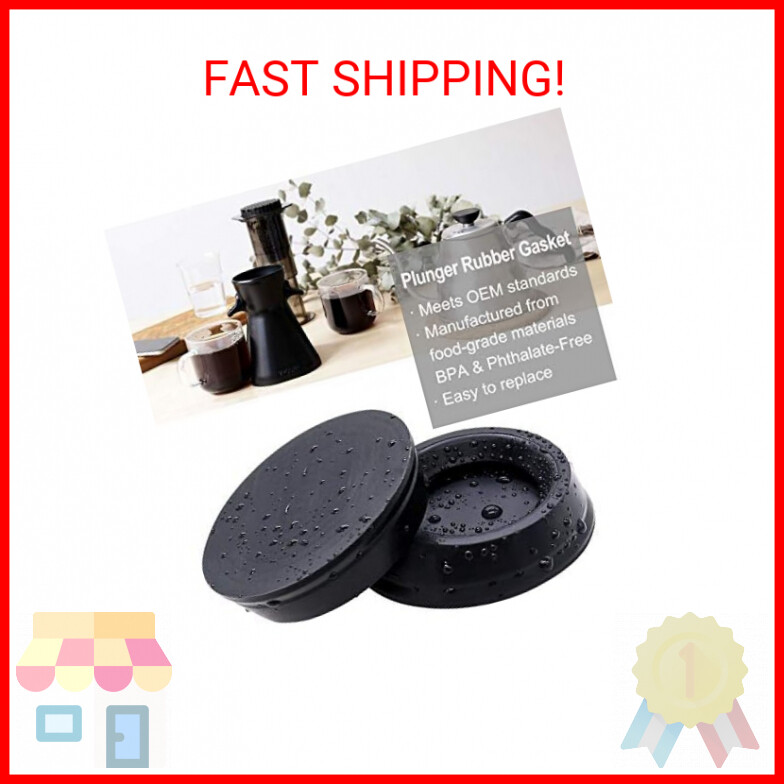 2 Pcs AMI PARTS Plunger Rubber Gasket Replacement Part for AeroPress Coffee and