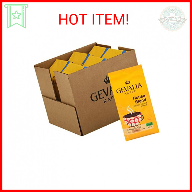 Gevalia Decaf House Blend Medium Roast Ground Coffee (12 oz 