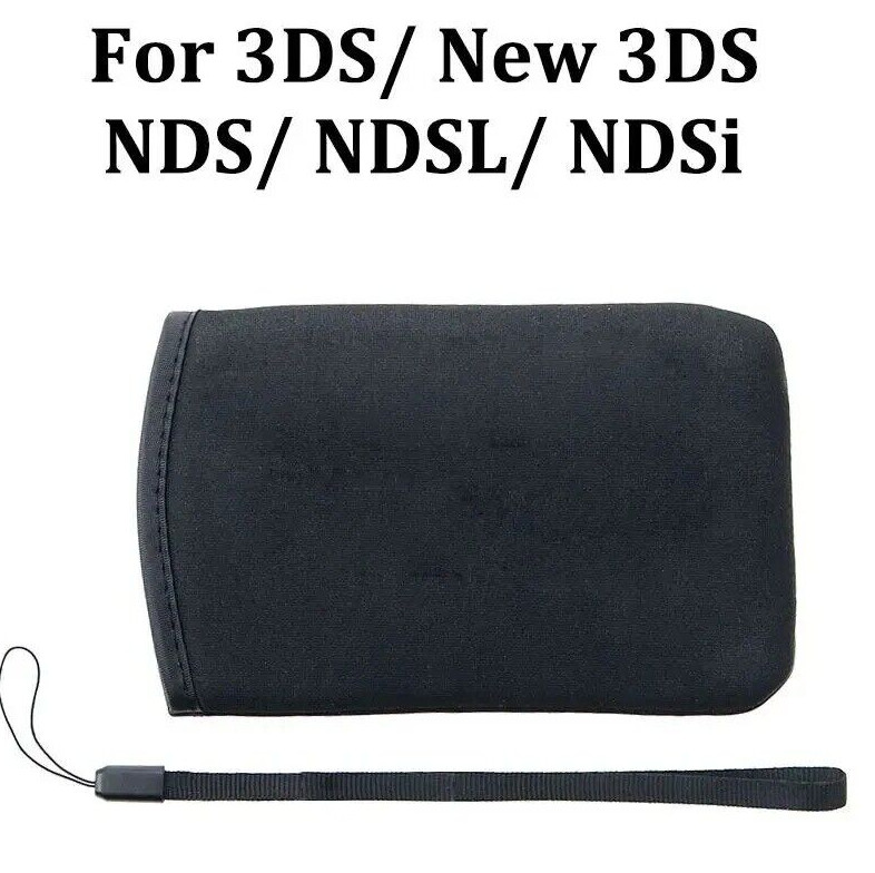 Borsa New 3DS normale nera, protezione NDS, custodia console