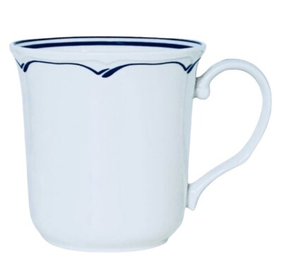 Noritake CLEARLAKE 7914 Gala Cuisine White Blue Porcelain Mug NEW