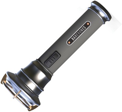 Barebones Living Grey Aluminum Water Resistant Flashlight 257