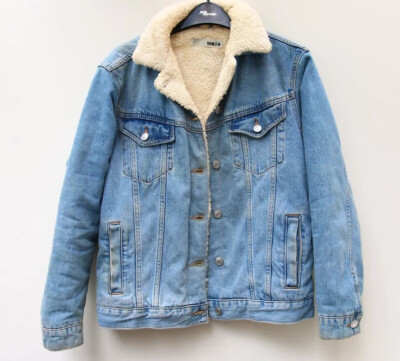 Moto oversized top denim jacket