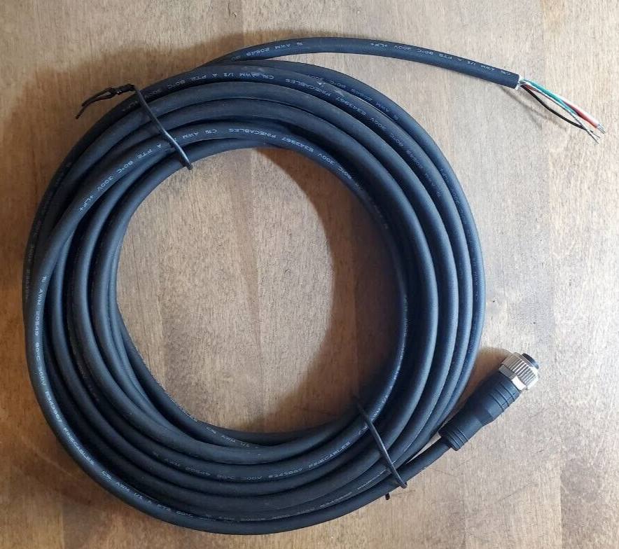 The NUDE CABLE　Type- B 5m L/S Finecables AWM 80C 20549 300V FT2 Cable E343967 Straight