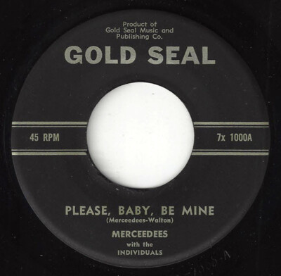 MERCEEDEES Please, Baby, Be Mine/Not Me Gold Seal 1000 R&B 1959 45RPM